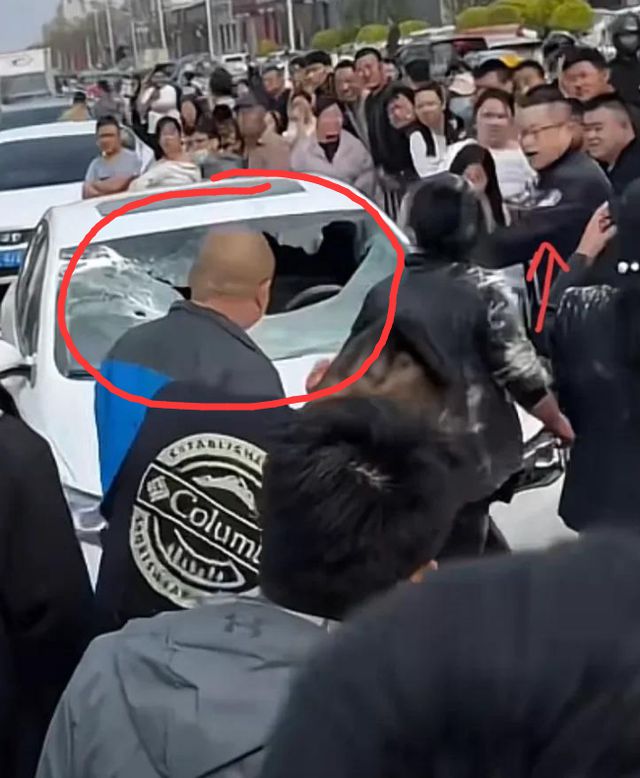 河北一女子当街抓小三踹烂汽车前挡风玻璃小三颜值高身材好(图6)