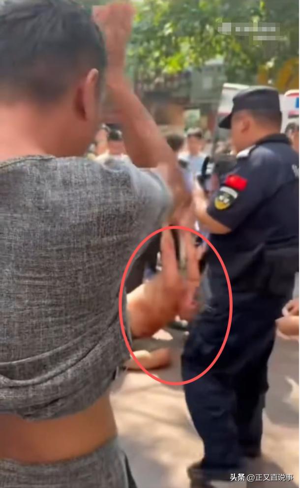 解气！男子拎砖怒砸汽车12下打破无辜路人脑袋终被带手铐拖走(图17)