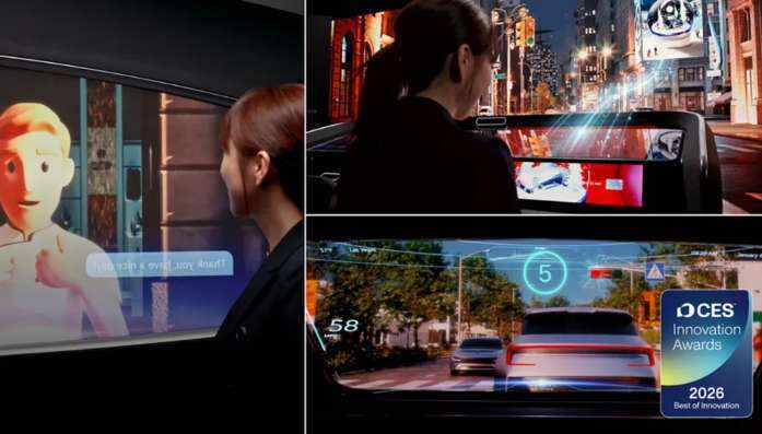 LG发布车载解决方案用透明OLED将汽车前挡玻璃变为XR显示器