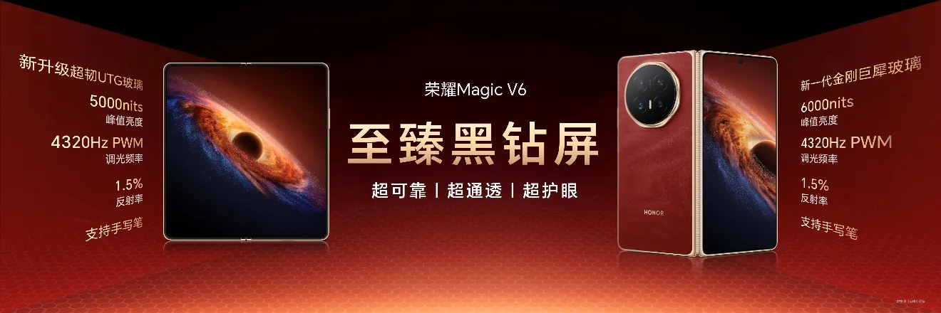 跨代领先全满贯折叠旗舰正式发布荣耀Magic V6售价8999元起(图3)